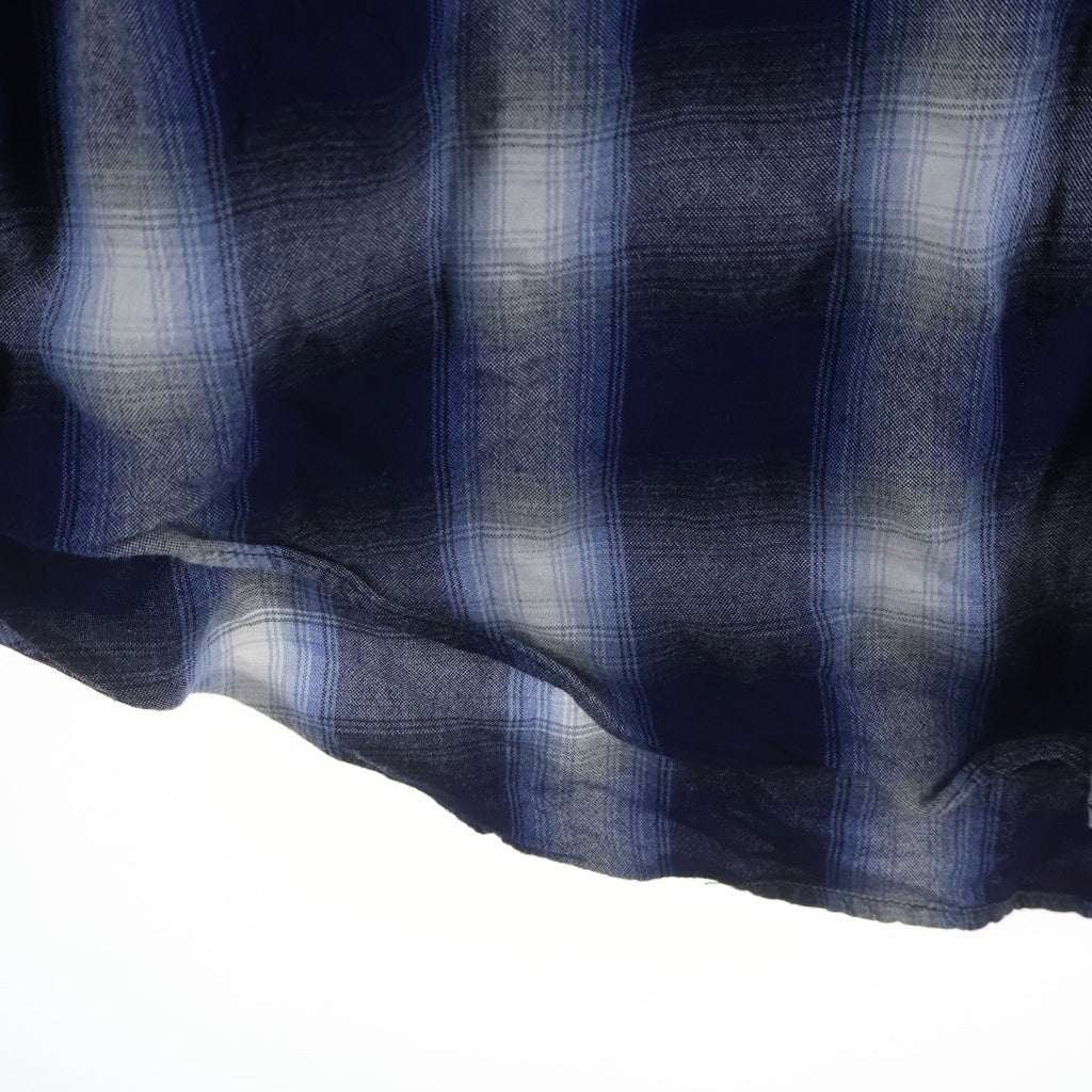 MADISONBLUE(マディソンブルー) HAMPTON OMBRE RAYON SHIRT CHECK オンブレ レーヨン MB171-5024 長袖シャツ ブルー