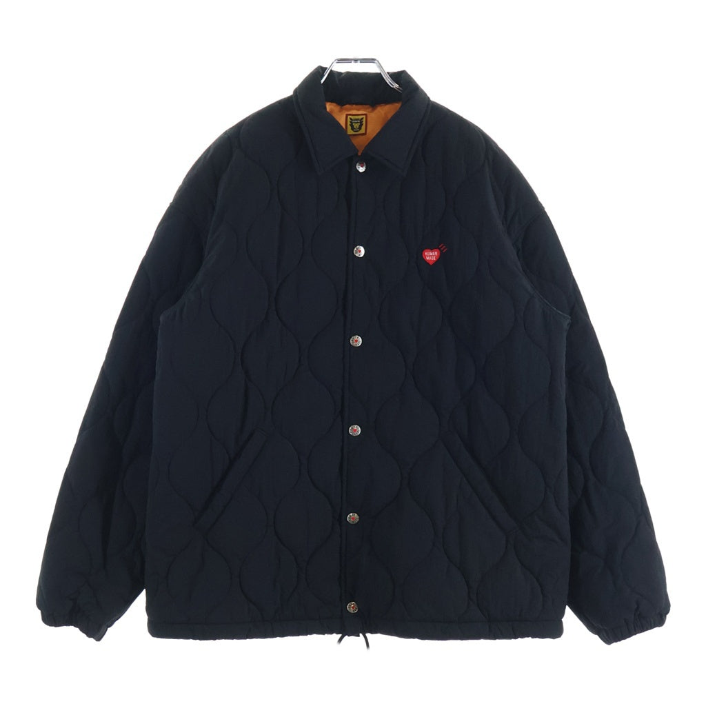 HUMAN MADE(ヒューマンメイド) QUILTED COACH JACKET バック虎刺繍 キルティングジャケット ブラック