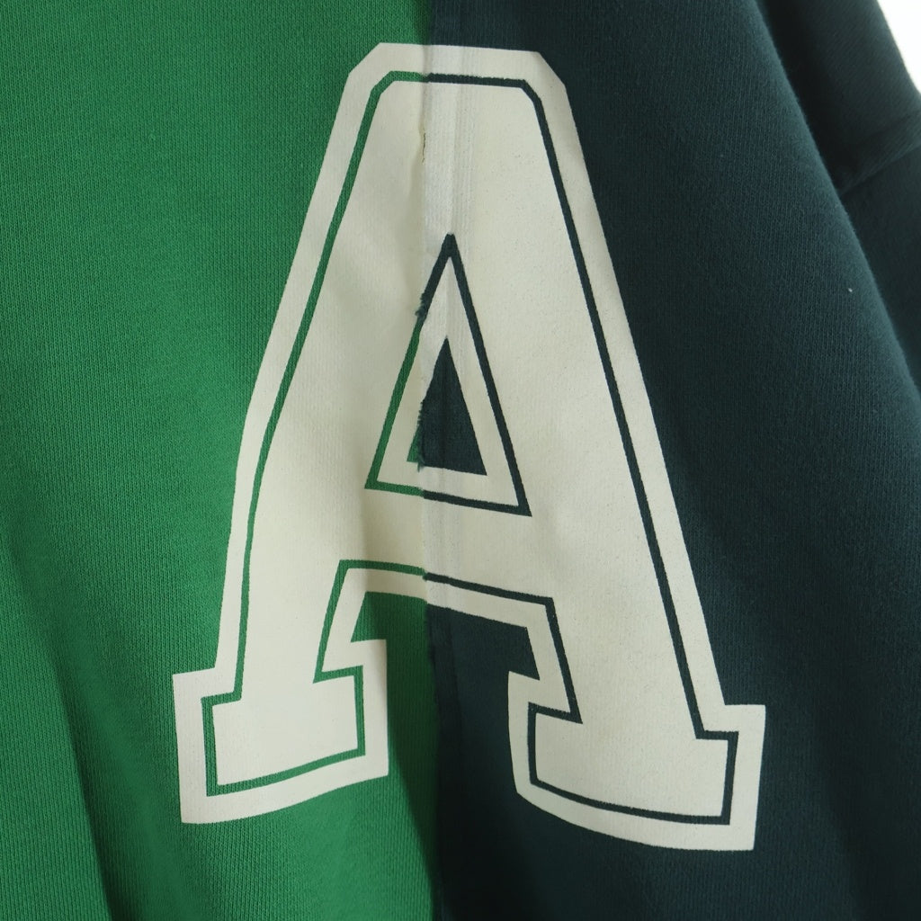 AMBUSH(アンブッシュ) Varsity Crewneck Sweatshirt パッチワーク BMBA026F22FLE001 クルーネックスウェット グリーン