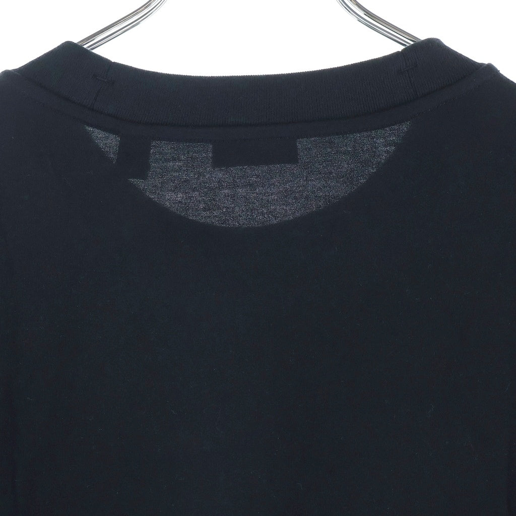 BURBERRY(バーバリー) Checkered flag cotton shirt チェック フラッグ コットン クルーネック半袖Tシャツ ブラック