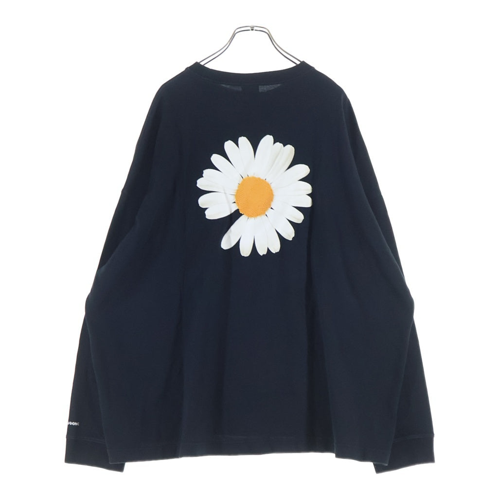 NIKE(ナイキ) ×PEACEMINUSONE PMO / G-DRAGON Flower Tee フラワー クルーネックロングスリーブTシャツ DR0097-010 ブラック