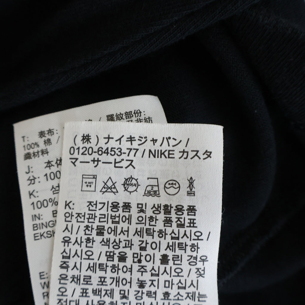 NIKE(ナイキ) ×PEACEMINUSONE PMO / G-DRAGON Flower Tee フラワー クルーネックロングスリーブTシャツ DR0097-010 ブラック