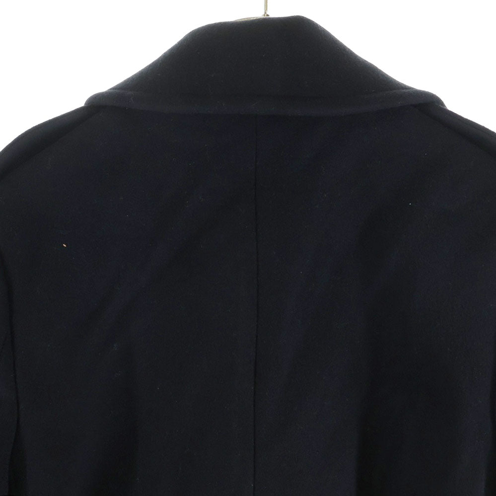 CELINE(セリーヌ) カシミヤウール トリオンフ金ボタン ミリタリーコート 2M07B110R ダブル ロングコート ブラック