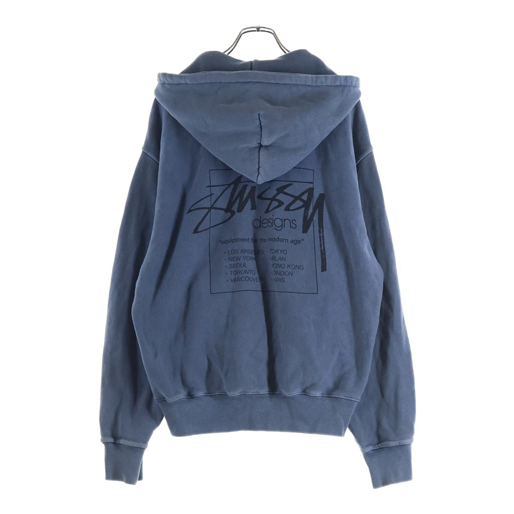 STUSSY(ステューシー) Modern Age Zip Hoodie モダンエイジ ジップフーディ 1975079 ブルー