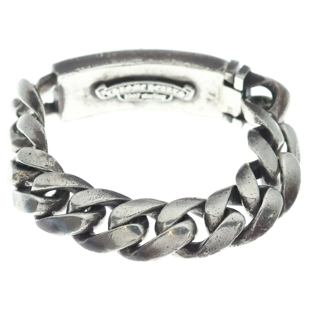 CHROME HEARTS(クロムハーツ) ID FLORAL CRS フローラルクロスIDクラシックリンク ブレスレット 13LINK シルバー BCA164