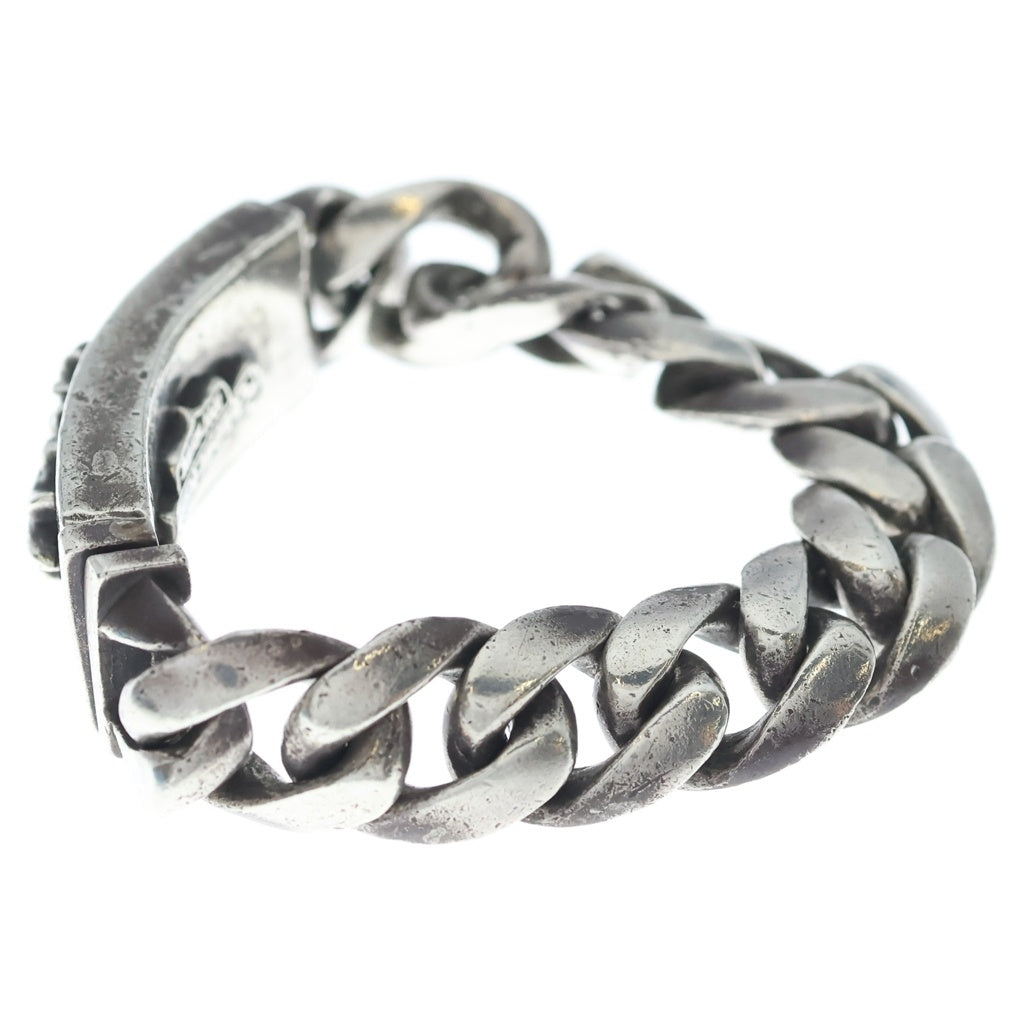 CHROME HEARTS(クロムハーツ) ID FLORAL CRS フローラルクロスIDクラシックリンク ブレスレット 13LINK シルバー BCA164