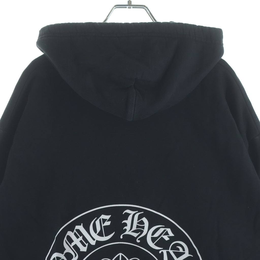 CHROME HEARTS(クロムハーツ) Multicolor Sleeve Logo Horseshoe Pullover Hoodie マルチカラー スリーブホースシューロゴ プルオーバーパーカー フーディー ブラック