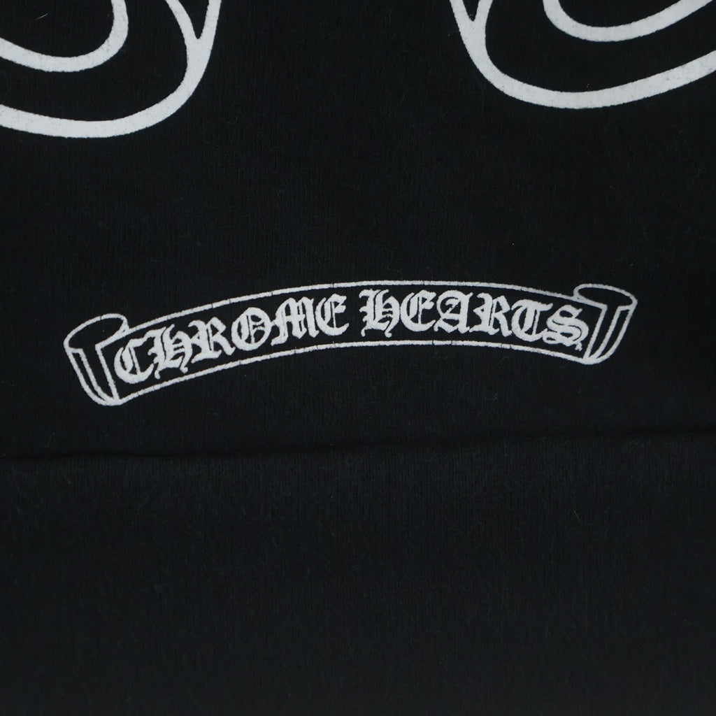 CHROME HEARTS(クロムハーツ) Multicolor Sleeve Logo Horseshoe Pullover Hoodie マルチカラー スリーブホースシューロゴ プルオーバーパーカー フーディー ブラック