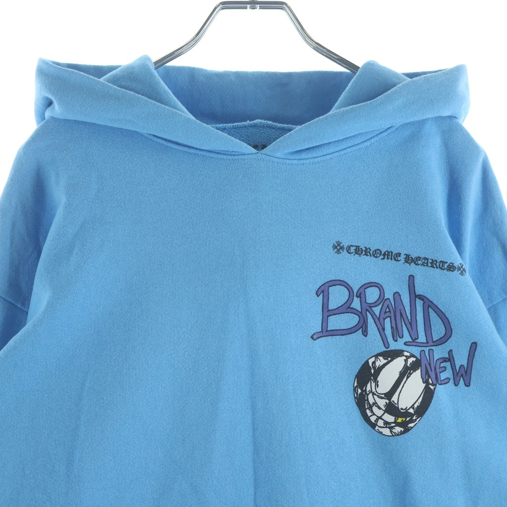 CHROME HEARTS(クロムハーツ) 24SS ×MATTY BOY BRAIN NEW PULLOVER HOODIE マッティボーイ ブレインニュー プリントフーディー プルオーバーパーカー ブルー