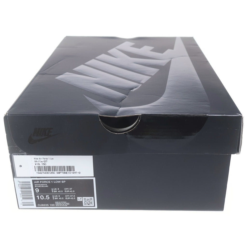 NIKE(ナイキ) ×Supreme Air Force 1 Low シュプリーム エアフォース1 ローカットスニーカー ホワイト US9/27cm CU9225-100