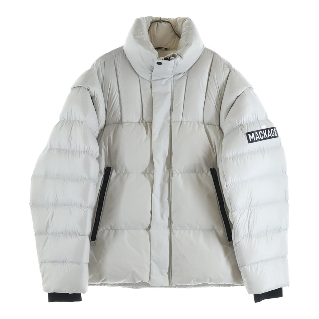 MACKAGE(マッカージュ) VICTOR TRENCH アームロゴパッチ ダウンジャケット アイボリー