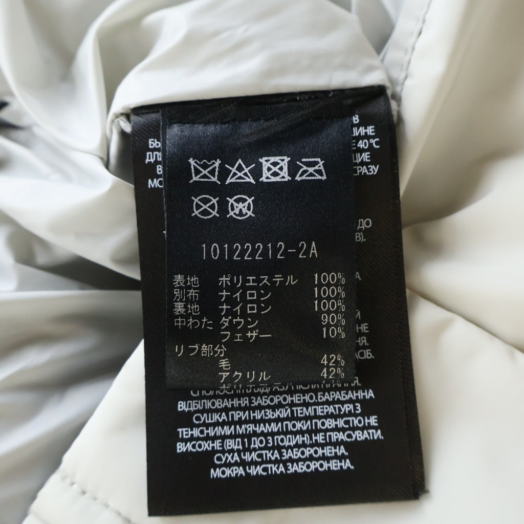 MACKAGE(マッカージュ) VICTOR TRENCH アームロゴパッチ ダウンジャケット アイボリー