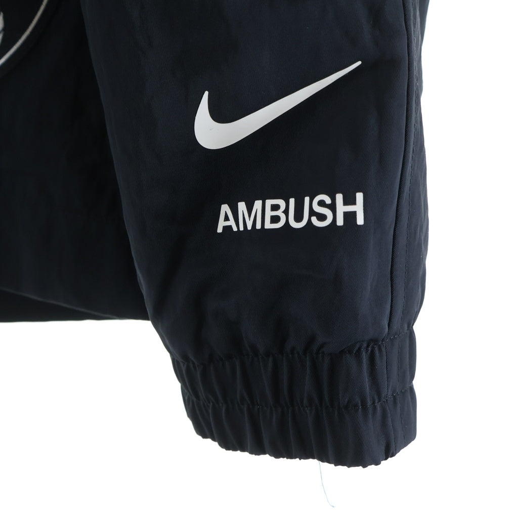 NIKE(ナイキ) 20AW ×AMBUSH NBA COLLECTION NETS JACKET ロゴプリント ナイロンジャケット ブラック DB9567-010