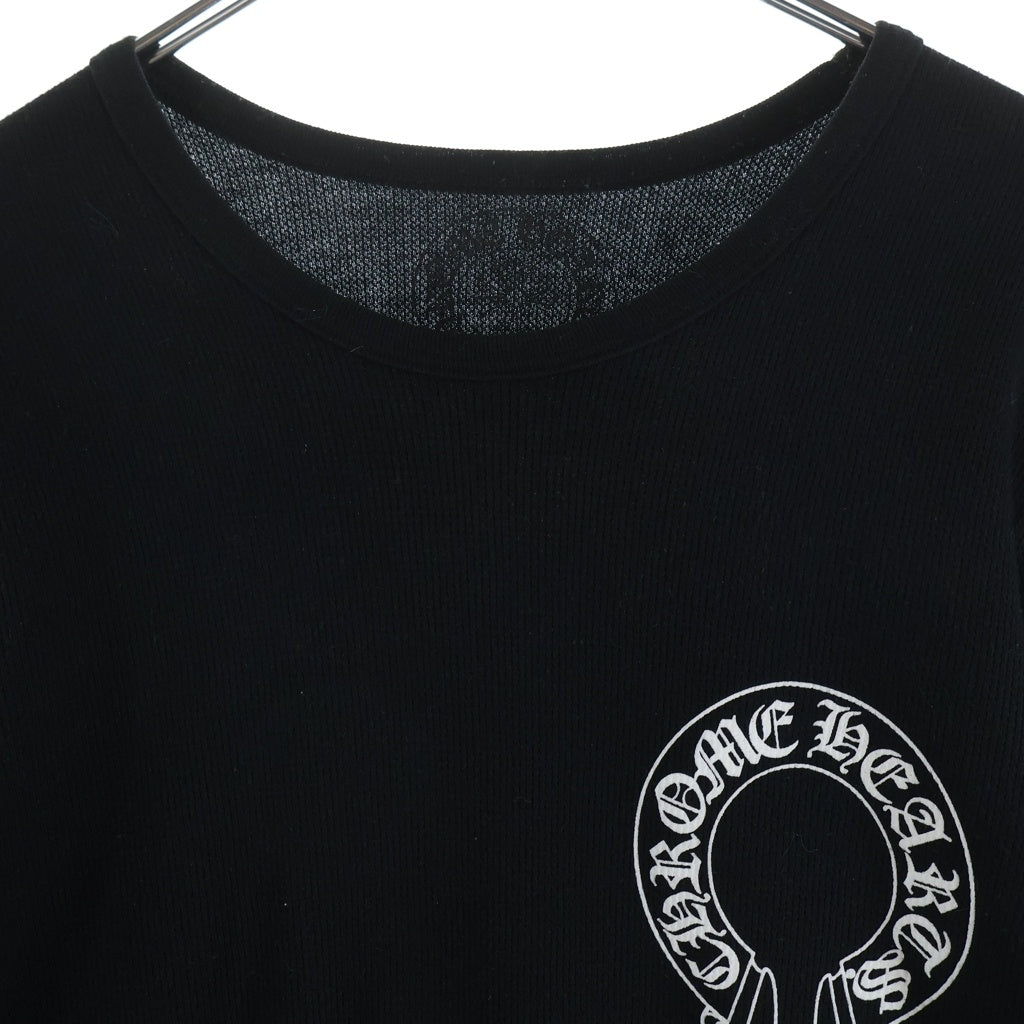 CHROME HEARTS(クロムハーツ) Thermal L S 袖フローラルプリントサーマル長袖カットソー ブラック
