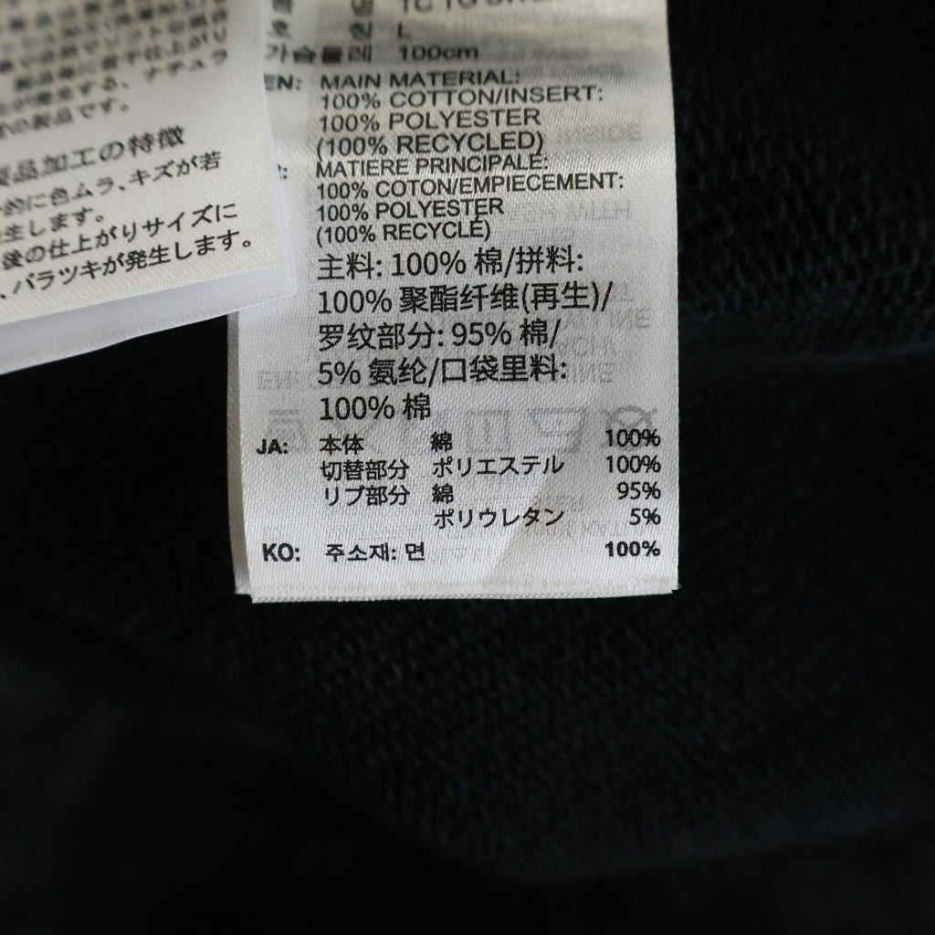 adidas(アディダス) 25AW ×Thug Club TEAMGEIST HOODED ZIP UP SWEATSHIRT チームガイスト フルジップ ダブルジップ フード開閉可 KC2209 ジップパーカー ブラック