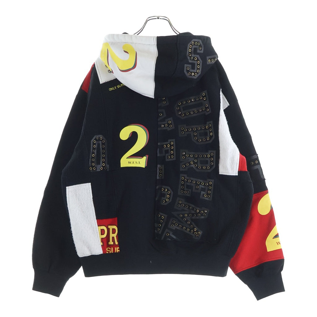SUPREME(シュプリーム) 25AW ×Number (N)ine Patchwork Zip Up Hooded Sweatshirt ナンバーナイン パッチワーク プルオーバースウェットパーカー フーディー マルチカラー