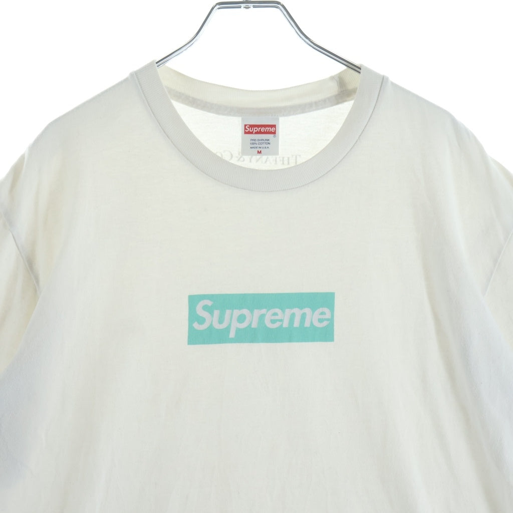 SUPREME(シュプリーム) ×TIFFANY 21AW BOX LOGO TEE ティファニー ボックスロゴティ クルーネックTシャツ ホワイト