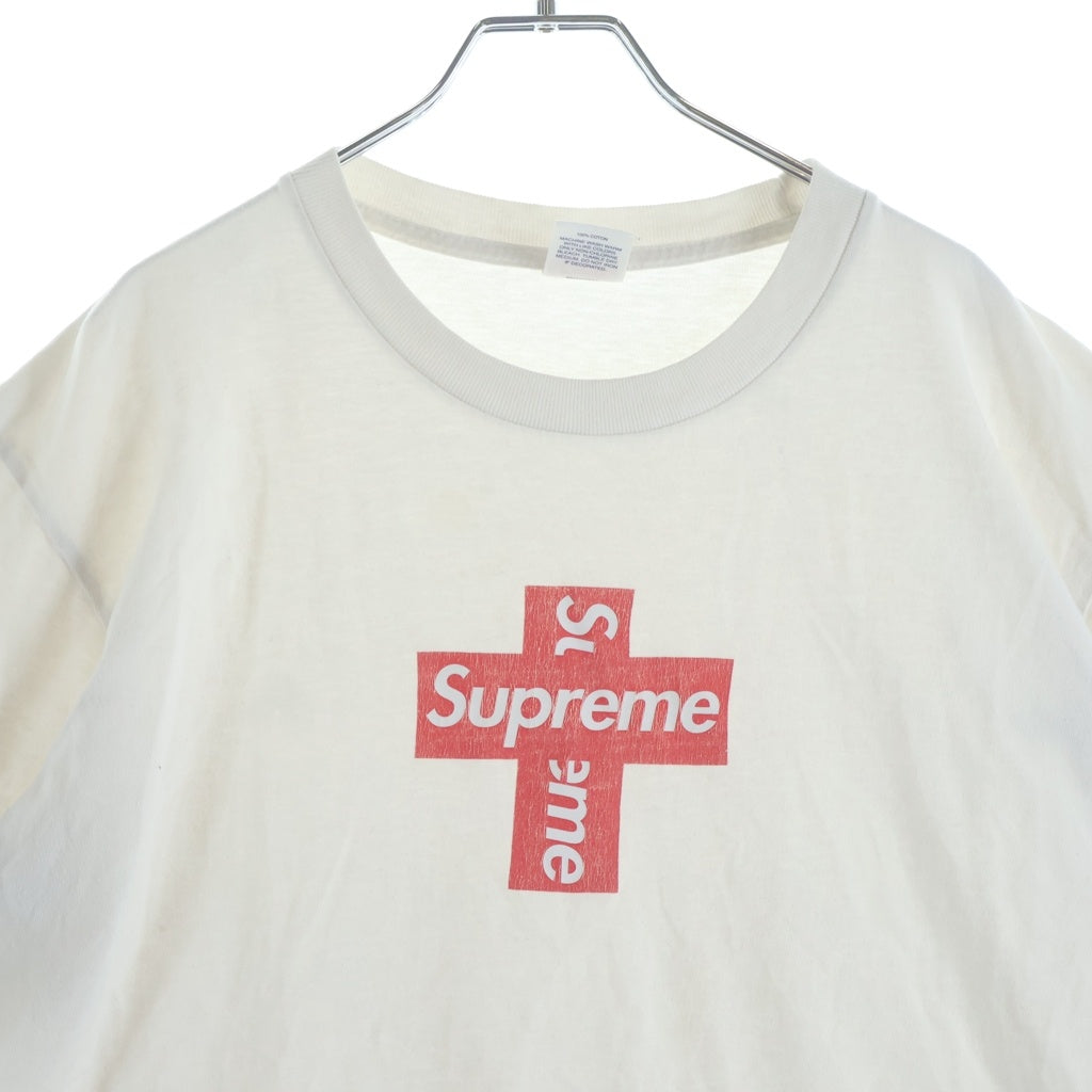 SUPREME(シュプリーム) Cross Box Logo Tee クロスボックスロゴ クルーネックTシャツ ホワイト