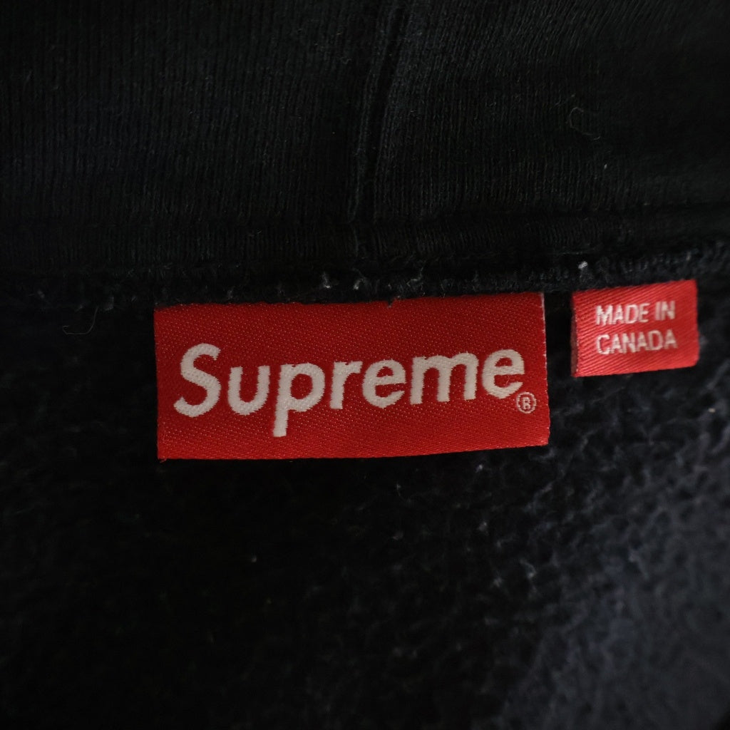 SUPREME(シュプリーム) 23AW S Logo Zip Up Hooded Sweatshirt ジップアップ フーディ ブラック