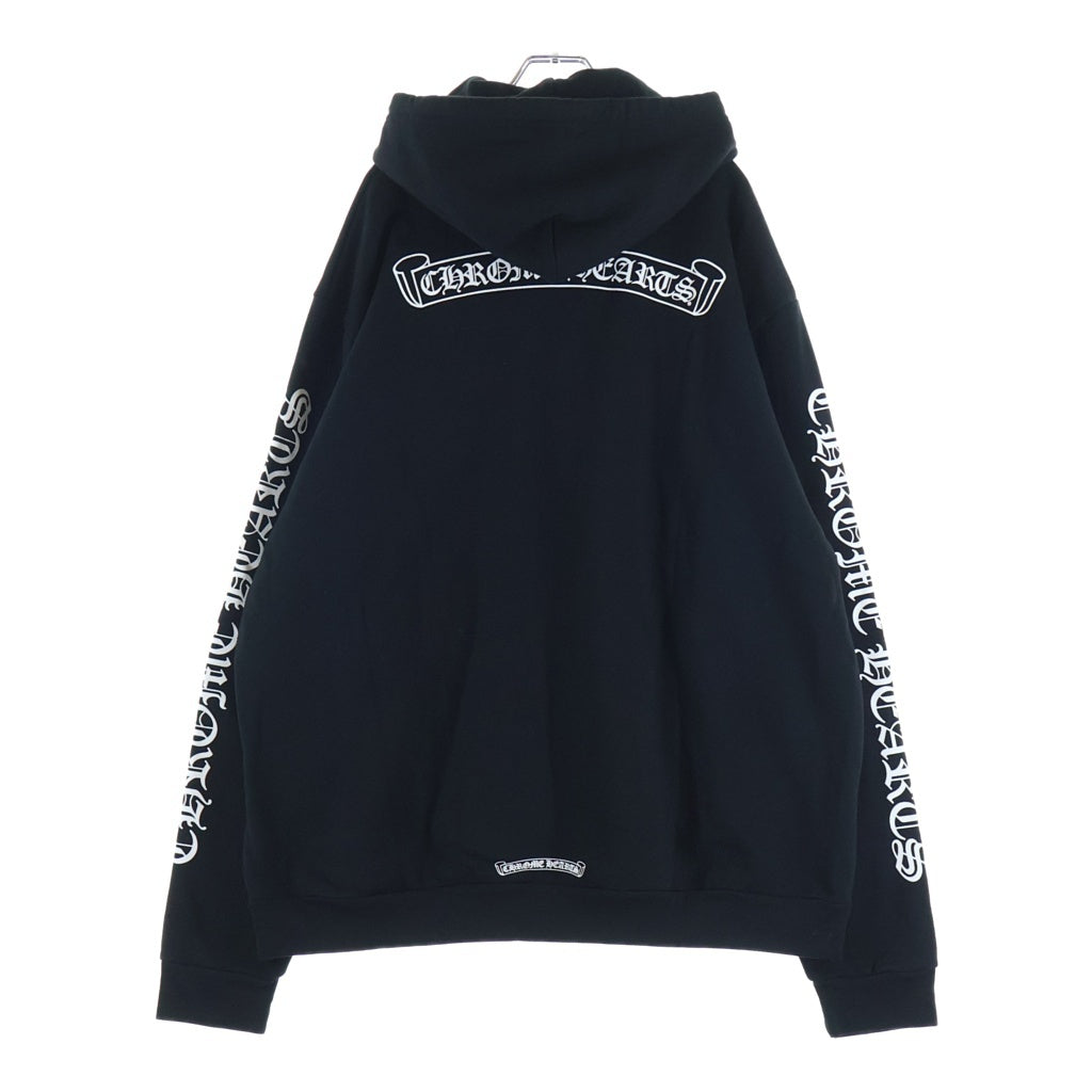 CHROME HEARTS(クロムハーツ) Back Scroll Label Pullover Hoodie バックスクロールラベル プルオーバーパーカー ブラック