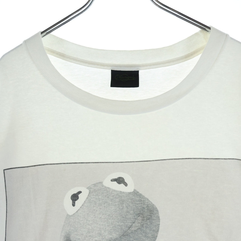 VINTAGE(ヴィンテージ) 90s KERMIT CLEIN カーミット 裾袖シングル クルーネックTシャツ ホワイト