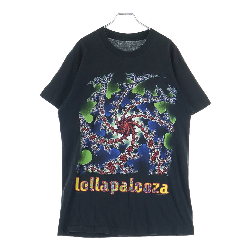 VINTAGE(ヴィンテージ) 90s Lollapalooza 93 ロラパルーザ 裾袖シングル クルーネックTシャツ ブラック