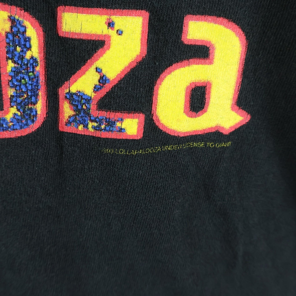 VINTAGE(ヴィンテージ) 90s Lollapalooza 93 ロラパルーザ 裾袖シングル クルーネックTシャツ ブラック
