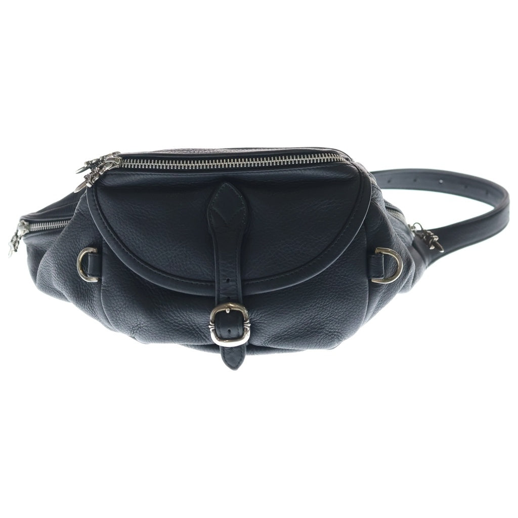 CHROME HEARTS(クロムハーツ) #1 SNAT PACK スナットパック ダガージップ ガンスリンガーベルト レザーウエストバッグ ブラック