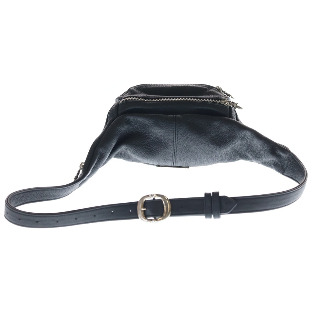CHROME HEARTS(クロムハーツ) #1 SNAT PACK スナットパック ダガージップ ガンスリンガーベルト レザーウエストバッグ ブラック
