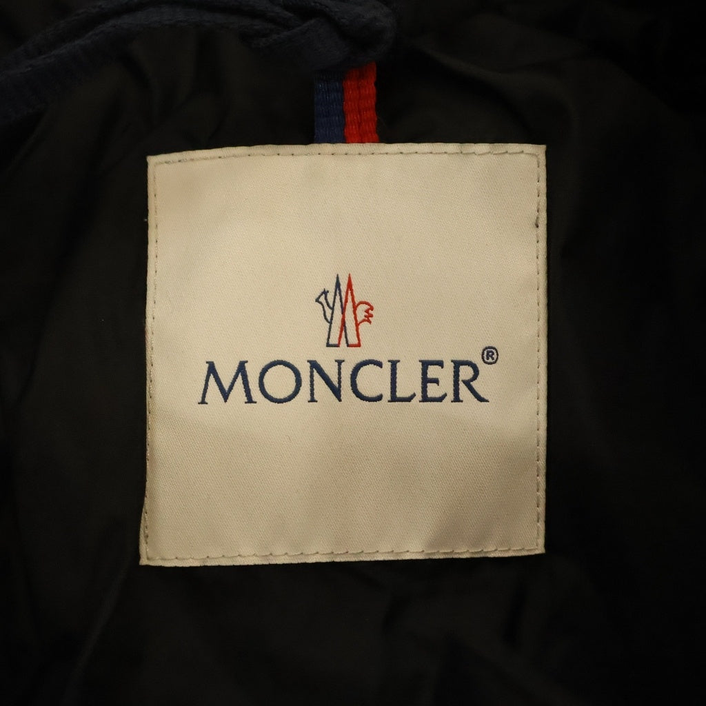 MONCLER(モンクレール) 17AW AMIOT エミオット ワッペンロゴ ライダース ダウンジャケット ブラック C20914030205 68352