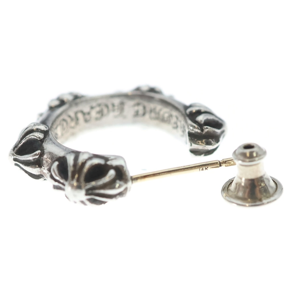 CHROME HEARTS(クロムハーツ) HOOP CROSS クロスバンド フープピアス シルバー BCA100