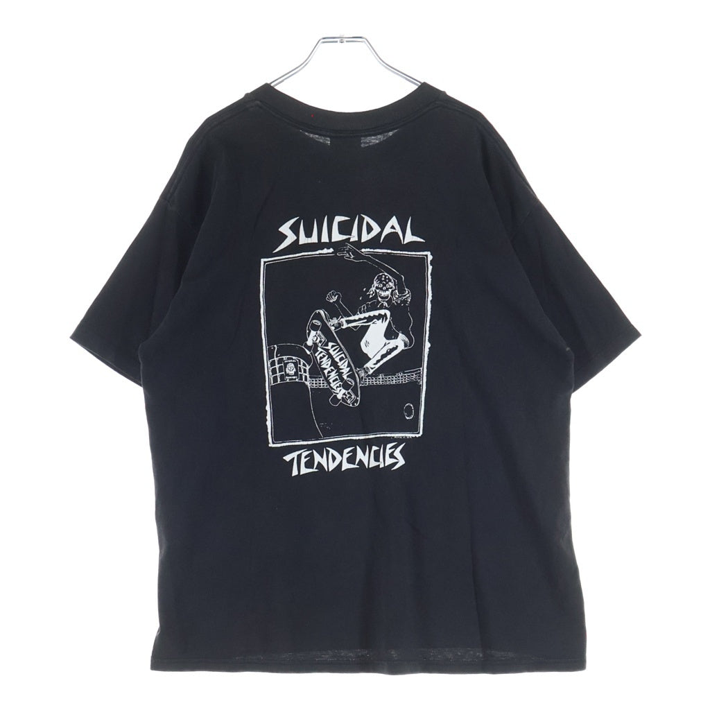 VINTAGE(ヴィンテージ) 90s SUICIDAL TENDENCIES スイサイダルテンデンシーズ クルーネックTシャツ ブラック