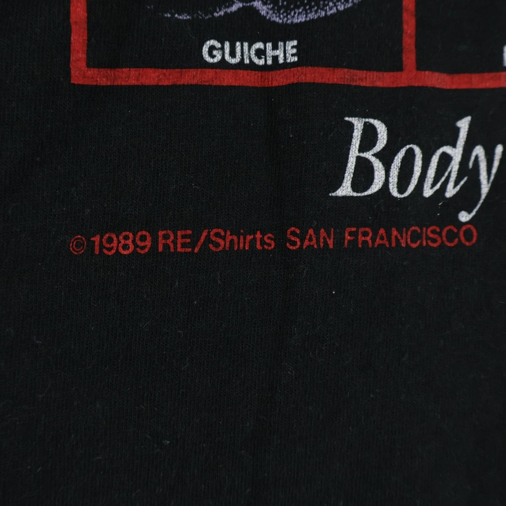 VINTAGE(ヴィンテージ) 90s DICK ボディピアス クルーネックTシャツ ブラック