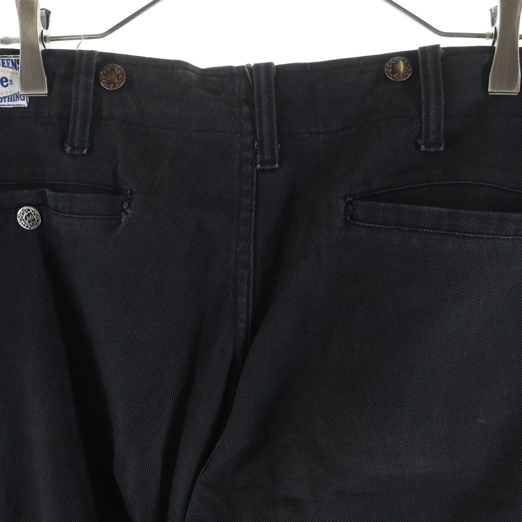 LEE(リー) 60s-70s 42TALON フリスコ ユニチケ コットン100 月桂樹サスペンダーボタン ツイル ブラック