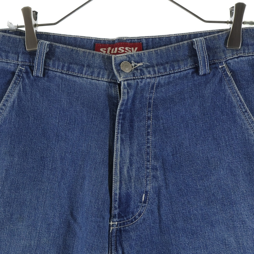 STUSSY(ステューシー) 90s 赤タグ USA製 デニム カーゴパンツ インディゴ