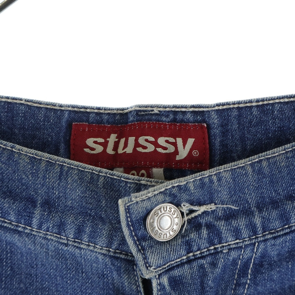 STUSSY(ステューシー) 90s 赤タグ USA製 デニム カーゴパンツ インディゴ