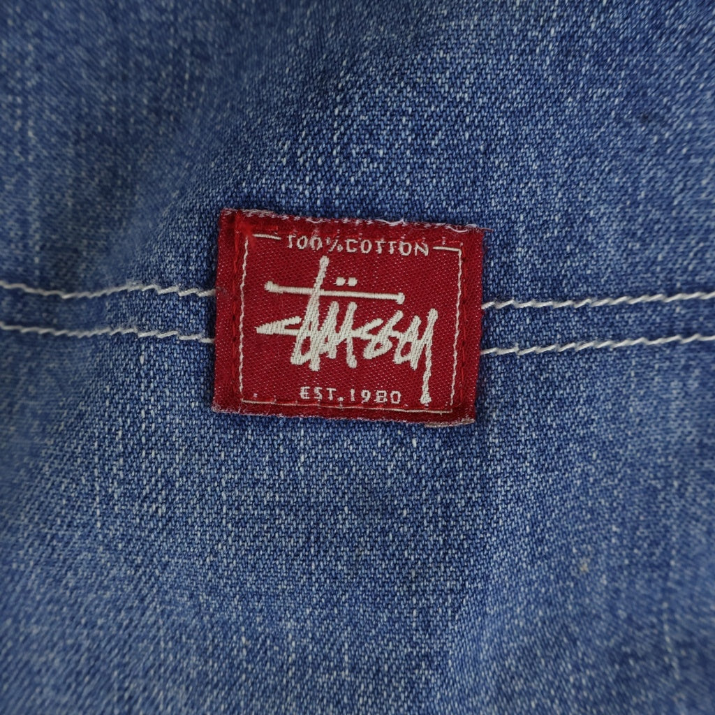 STUSSY(ステューシー) 90s 赤タグ USA製 デニム カーゴパンツ インディゴ