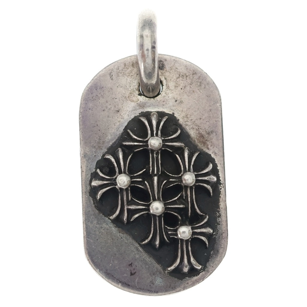 CHROME HEARTS(クロムハーツ) RAISED DOGTAG レイズドドッグタグ チャーム ネックレストップ シルバー