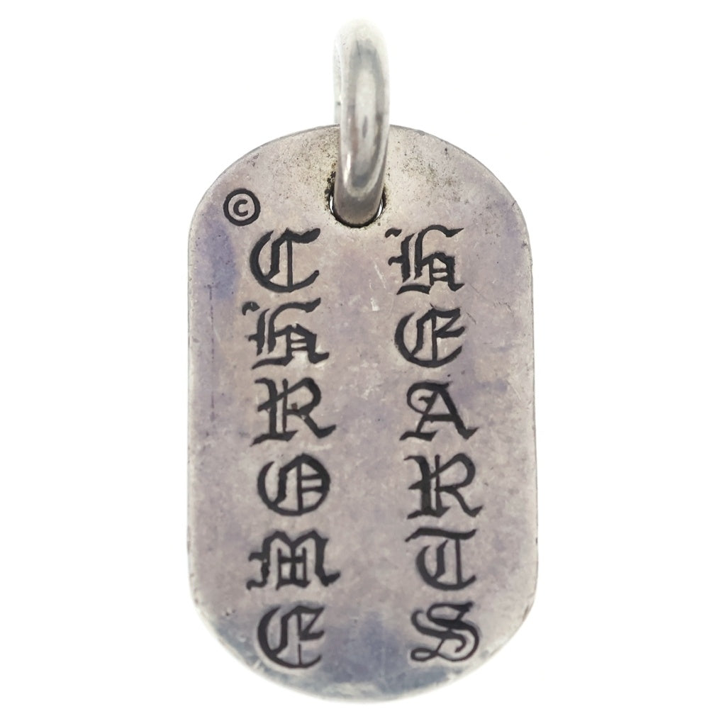 CHROME HEARTS(クロムハーツ) RAISED DOGTAG レイズドドッグタグ チャーム ネックレストップ シルバー