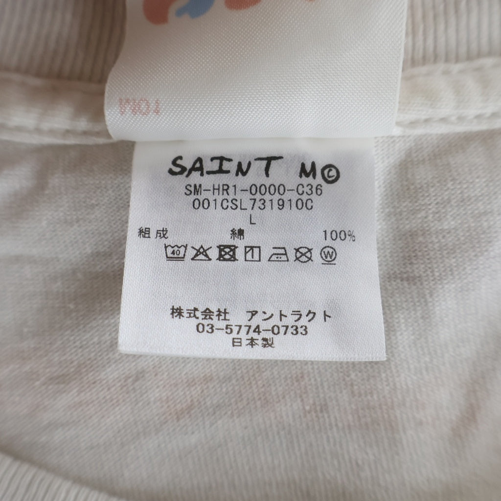 SAINT MICHAEL(セントマイケル) ×A BATHING APE ア ベイシング エイプ GENERATION ジェネレーション 半袖Tシャツ SM-HR1-0000-C36 ホワイト