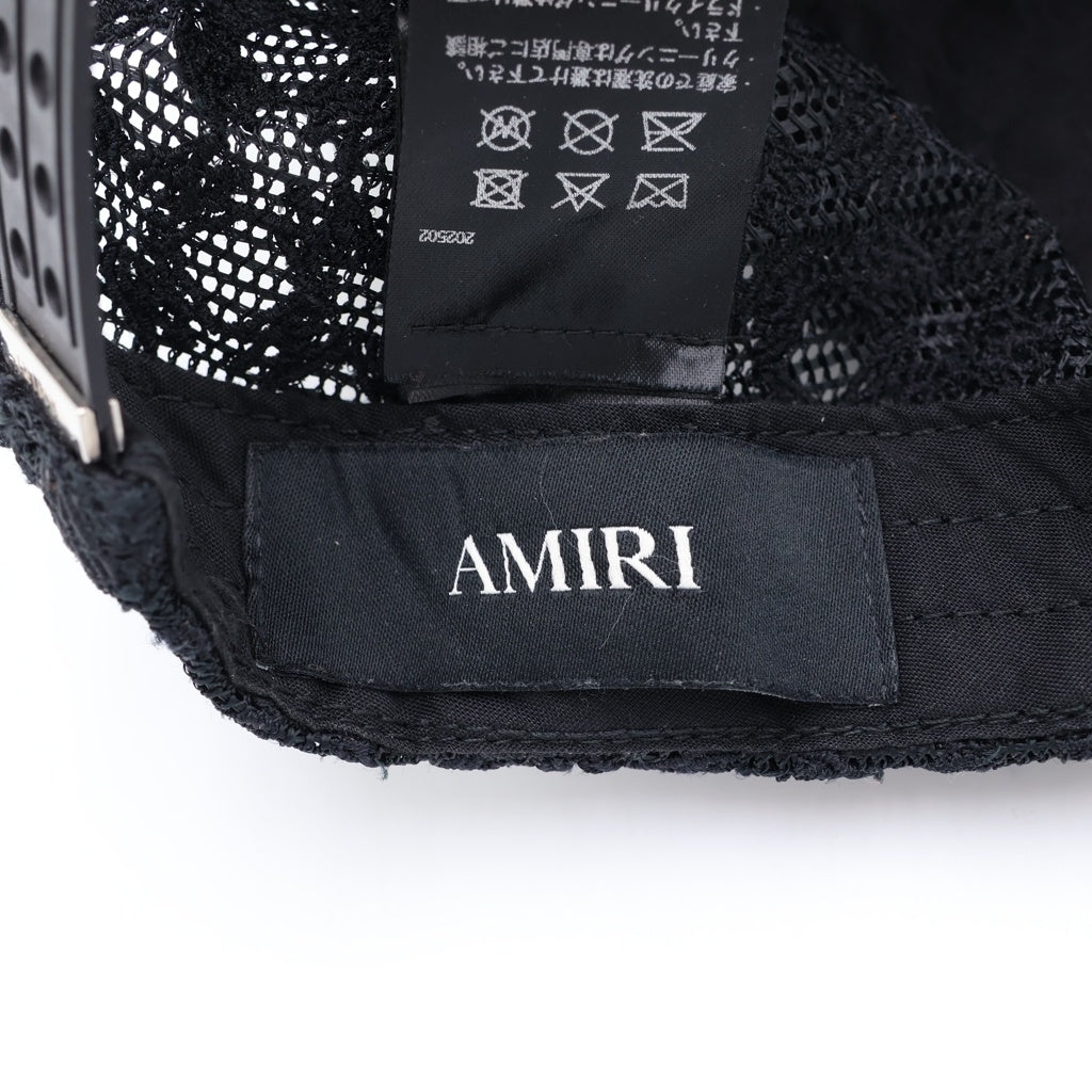AMIRI(アミリ) MA TWO TONE TRUCKER HAT メッシュトラッカーキャップ AMHA TR1030 ブラック/ホワイト