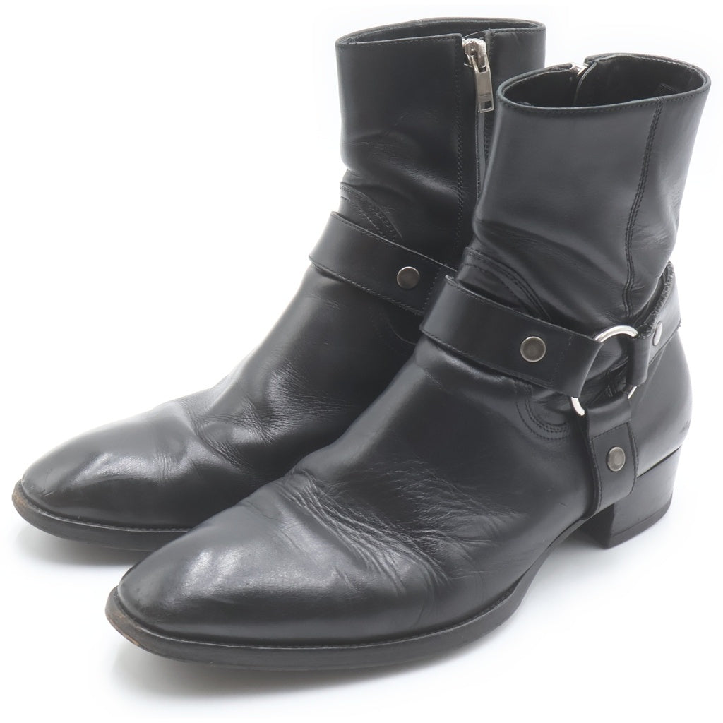 SAINT LAURENT PARIS(サンローランパリ) Wyatt Harness Ring Boot ワイアットハーネス リングブーツ ブラック