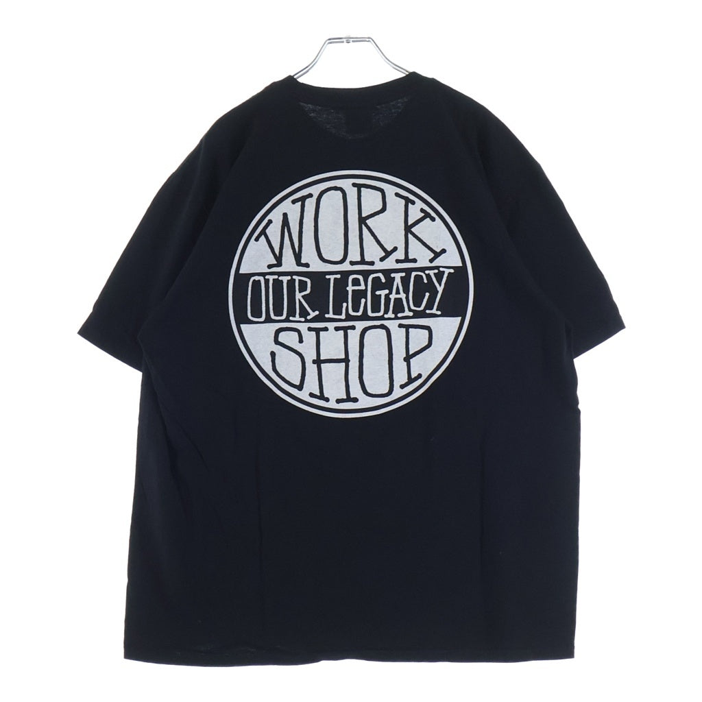 STUSSY(ステューシー) 23SS ×OUR LEGACY Dot Pigment Dyed Tee クルーネック半袖Tシャツ ブラック