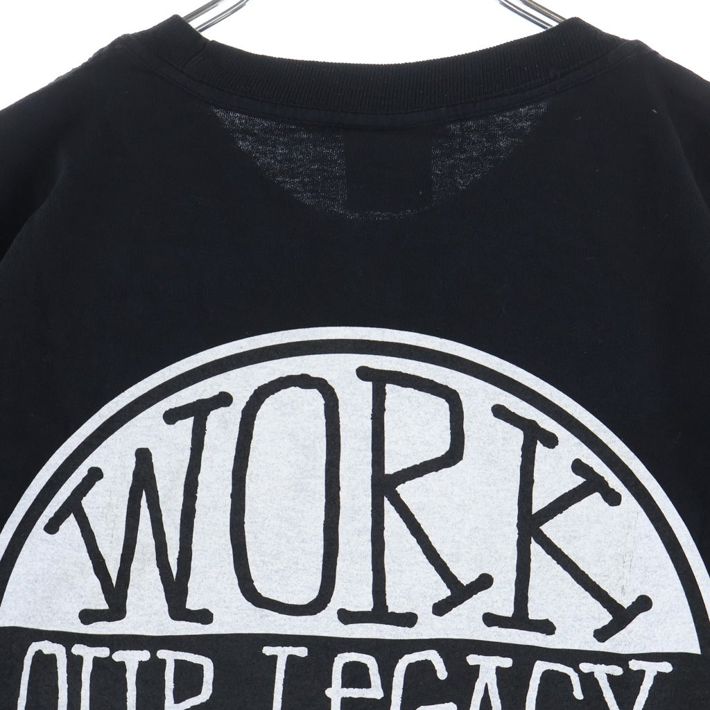 STUSSY(ステューシー) 23SS ×OUR LEGACY Dot Pigment Dyed Tee クルーネック半袖Tシャツ ブラック