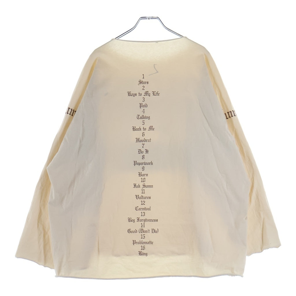 NO BRAND(ノーブランド) YZY VULTURES 1 LONG SLEEVE TEE ロングスリーブカットソー ベージュ