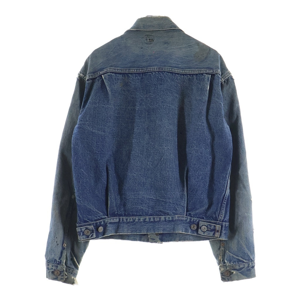 Levi's(リーバイス) 50s VINTAGE 507XX 革パッチ レインボーステッチ コの字ステッチ Gジャン インディゴ