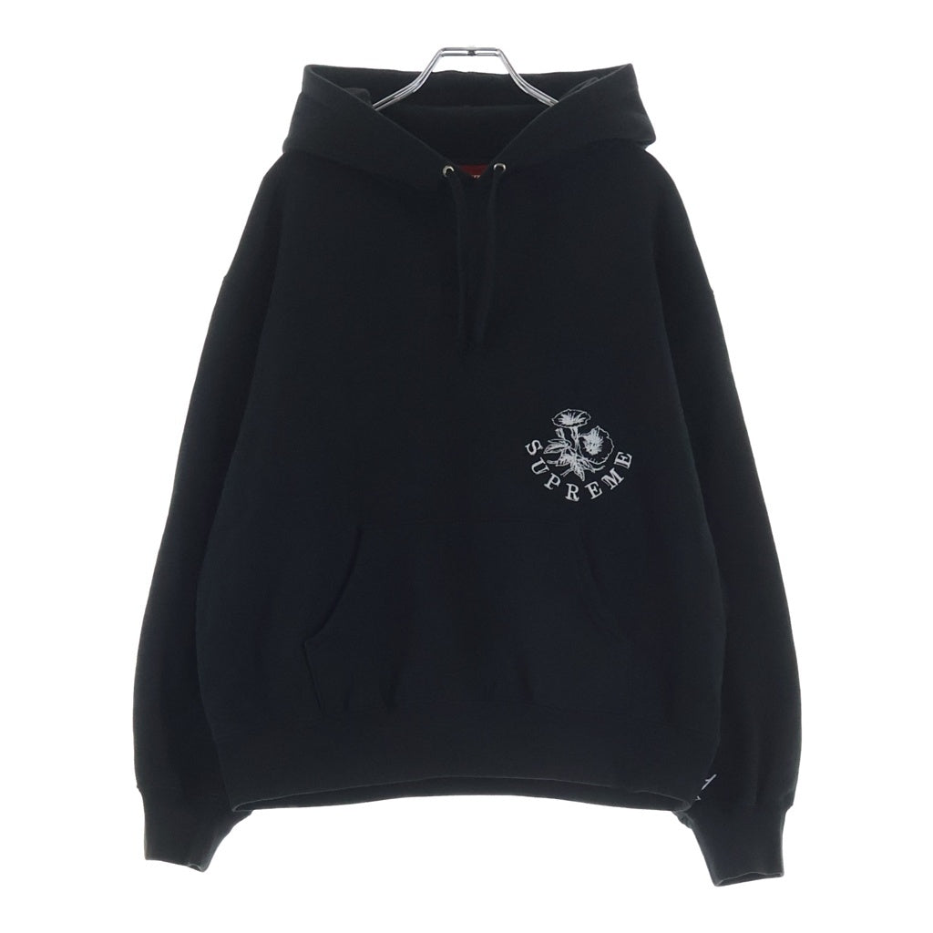 SUPREME(シュプリーム) 24AW Wild Embroidered Hooded Sweatshirt プルオーバーパーカー ブラック