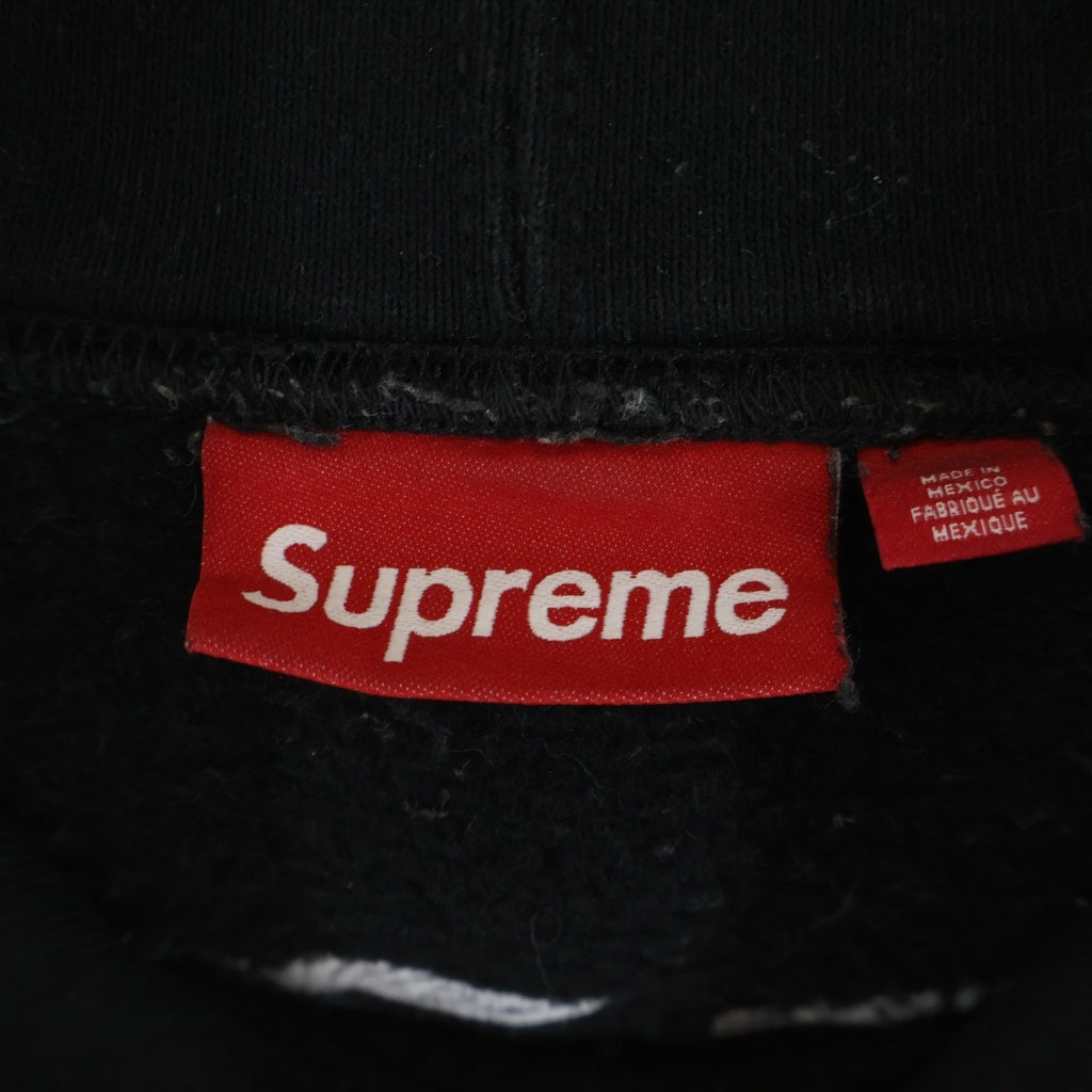 SUPREME(シュプリーム) 24AW Wild Embroidered Hooded Sweatshirt プルオーバーパーカー ブラック