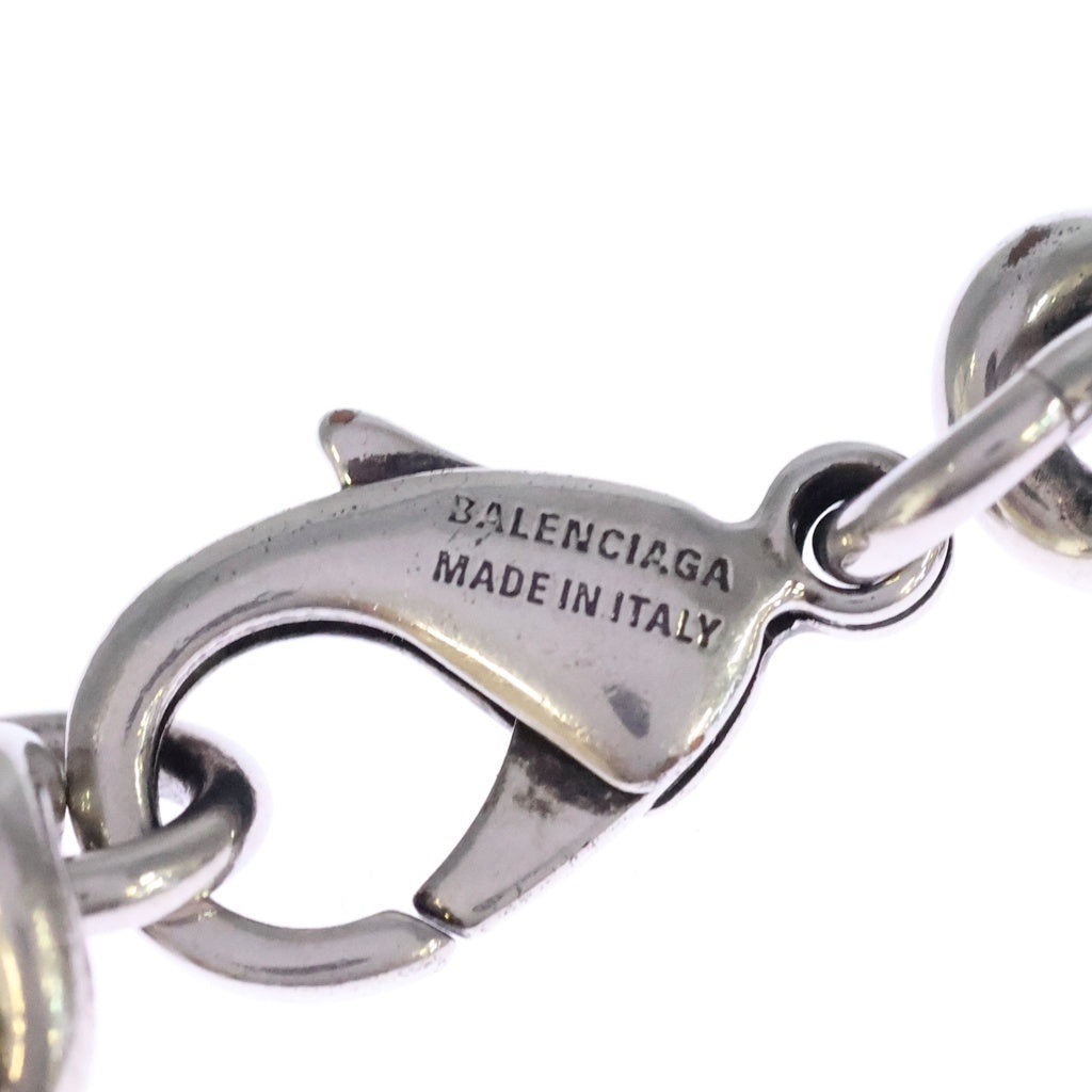 BALENCIAGA(バレンシアガ) BB ICON THIN BRACELET BBアイコン ブレスレット シルバー