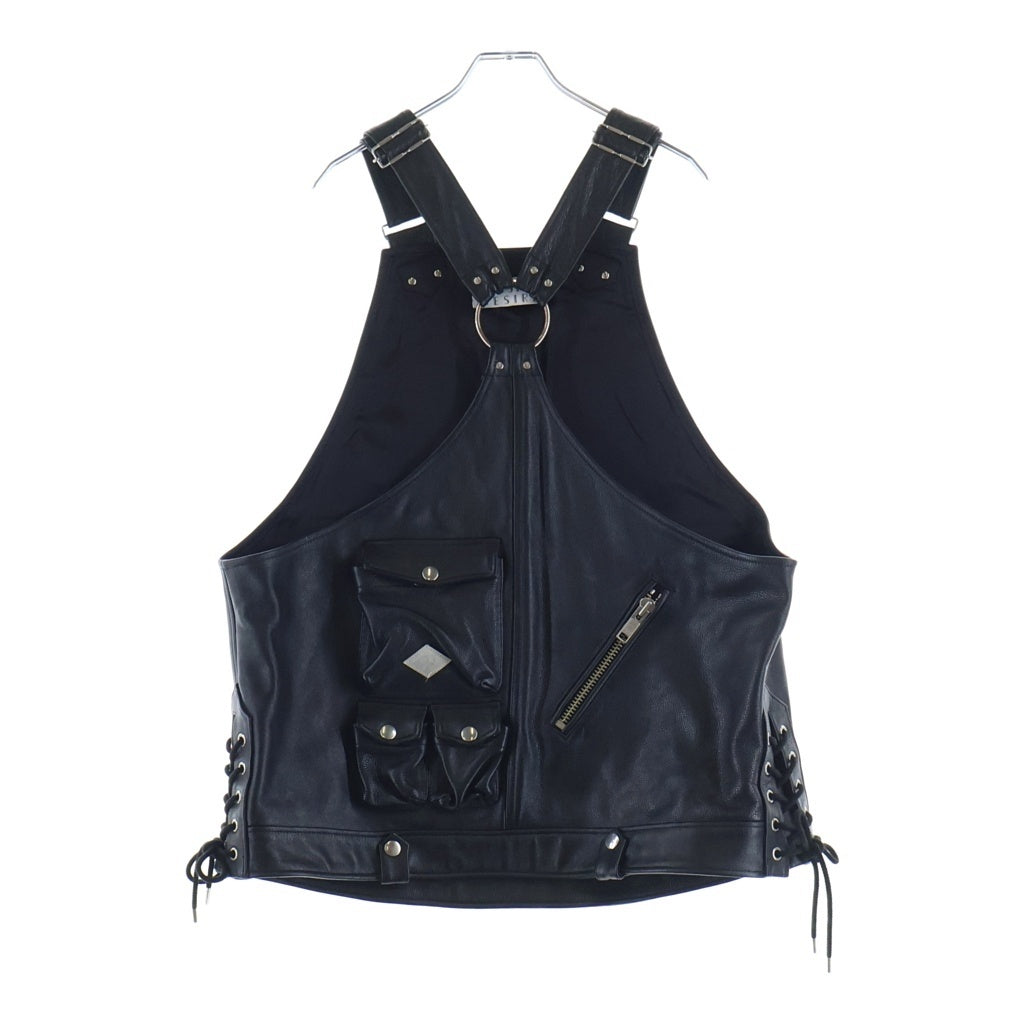 el conductorH(コンダクター) 22AW Bondage Leather Vest ボンテージ レザー ベスト PD22AJ06